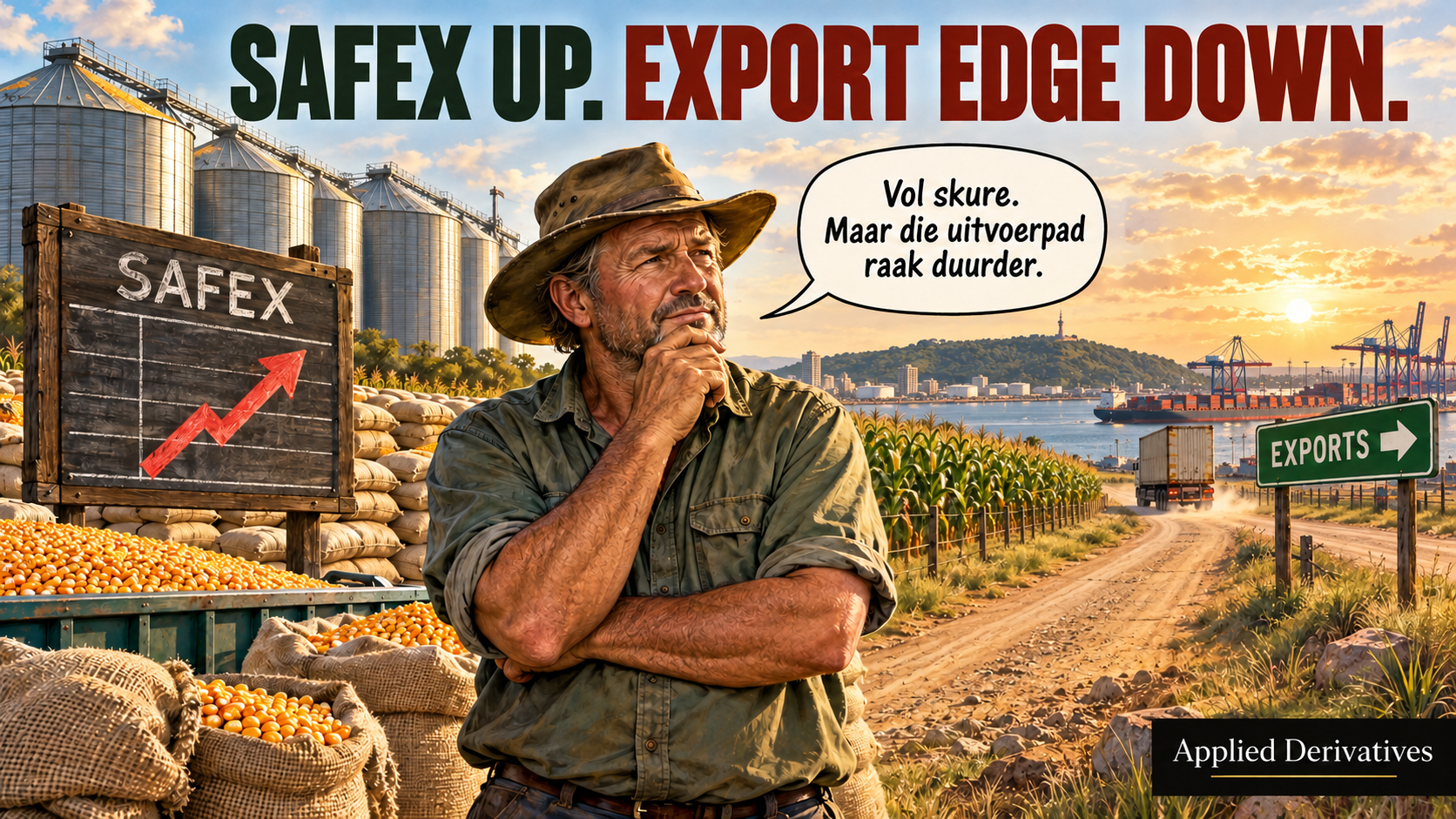 South African maize producer weighs a higher SAFEX market against weaker export competitiveness through Durban Harbour